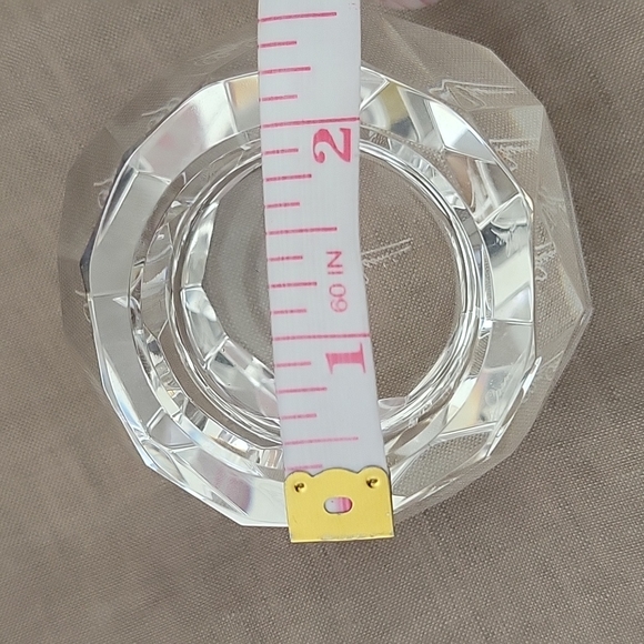 Oleg Cassini Crystal Votive NIB, Signature on the bottom - Picture 6 of 8